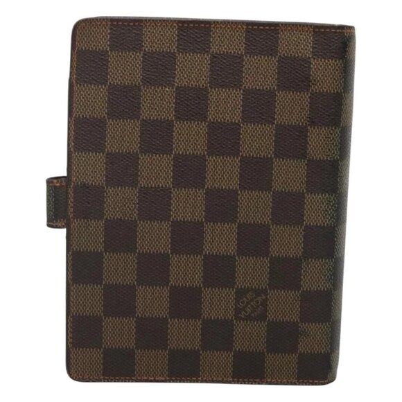 LOUIS VUITTON Damier Ebene Agenda MM Day Planner Cover R20240 LV Auth 130872 - Picture 2 of 16